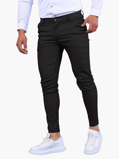 Men's Slim Fit Work Trousers – Elegant Suit Pants for Everyday and Office Use
