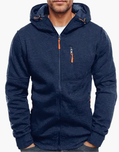 Men's zip-up hoodie – sporty casual hoodie for everyday & training