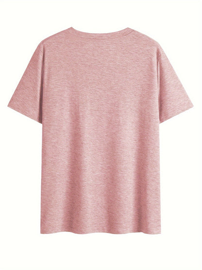 Damen V-Ausschnitt T-Shirt mit Blumenmuster – Lässiger Sommerstyle für Alltag & Freizeit