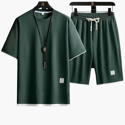 Herren Freizeit Set – Modernes T-Shirt und Shorts für Alltag, Sport & Sommer