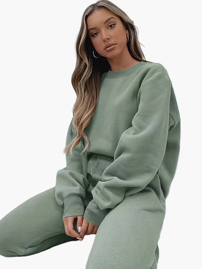 Women's Sweatshirt Jogging Suit Set – Comfortable Casual Outfit for Everyday & Sports