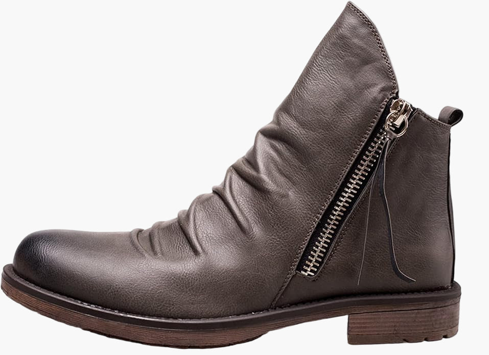 Herren Stiefeletten – Klassische, vielseitige Boots mit seitlichem Reißverschluss für Alltag & Freizeit