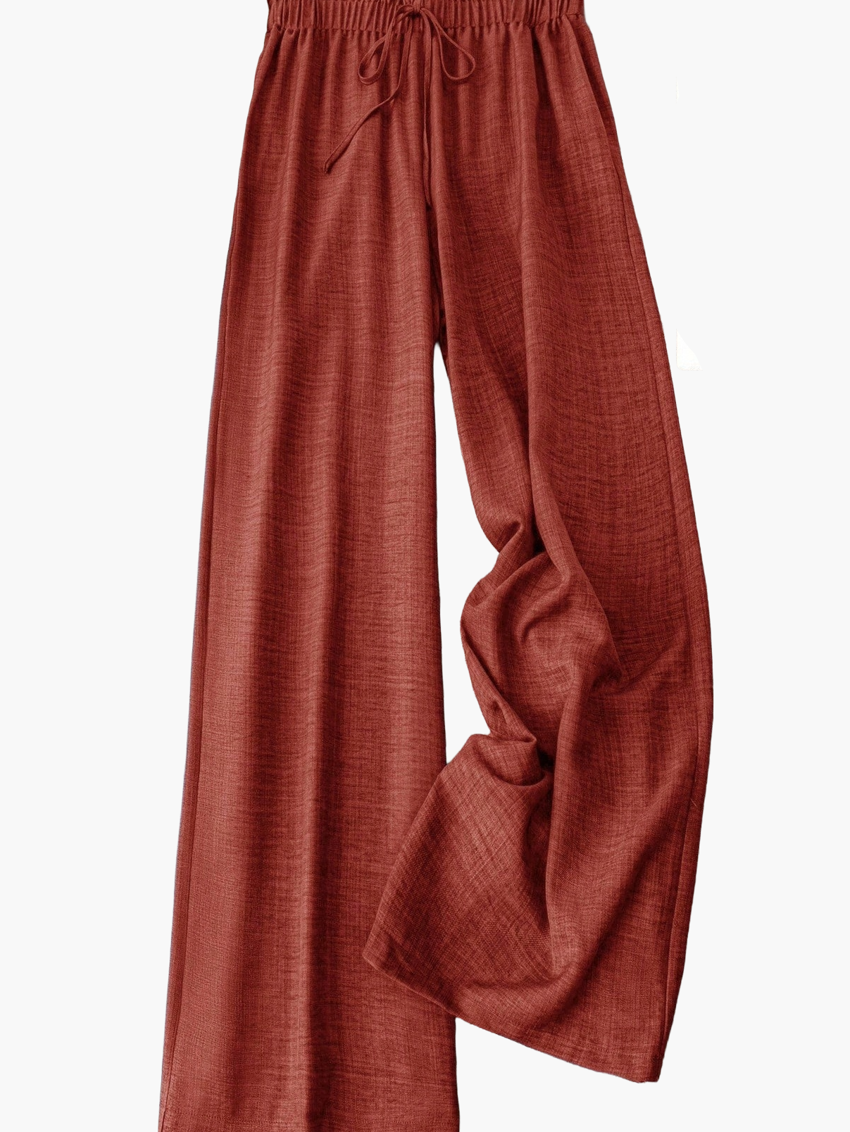 Damen Weite Freizeithose im Straight-Leg-Stil mit Kordelzug – Perfekt für Frühling & Sommer