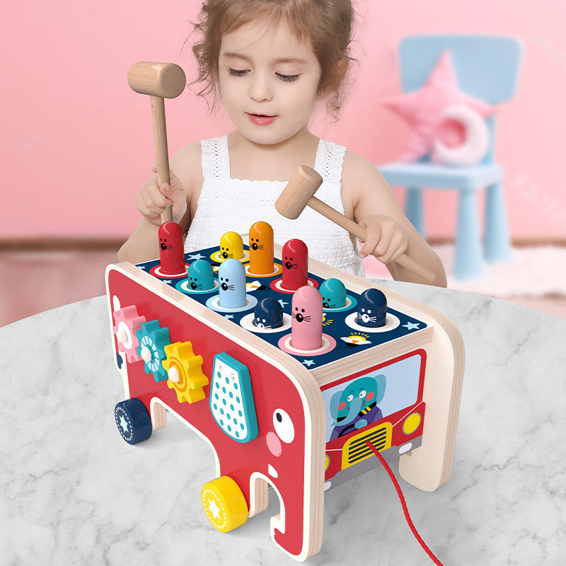 Children's wooden toys – motor skills toys and percussion toys for boys and girls, preschool educational toys