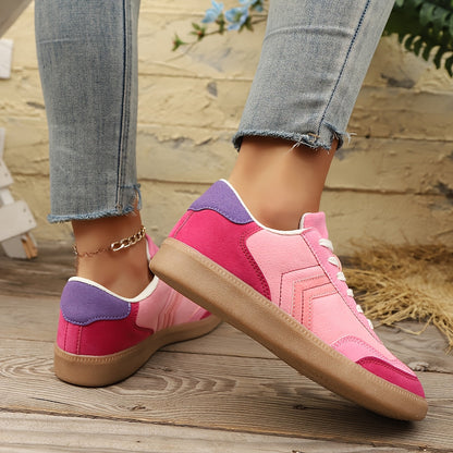 Damen Retro Sneaker Low-Top Freizeitmode – Bequeme Alltagsschuhe