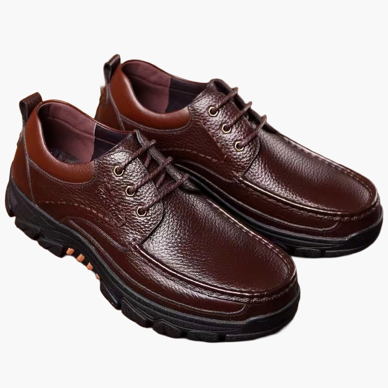 Men's Comfortable Outdoor Casual Shoes with Durable Sole – Casual Lace-Up Shoes for Everyday and Adventure