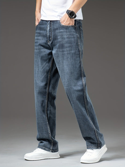 Herren Gerade Jeans im Casual-Look – Bequeme Freizeit-Hose mit modernem Schnitt