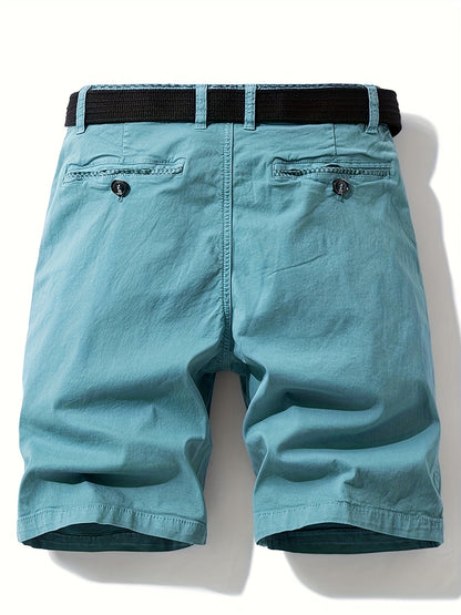 Men's Casual Bermuda Shorts with Belt – Perfect for Leisure and Vacation