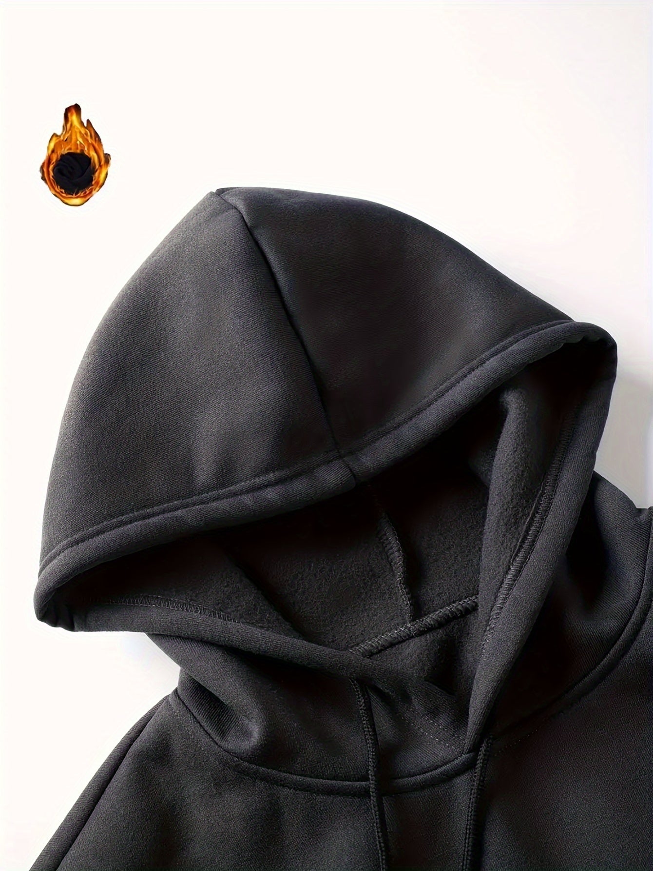 Men's color-block hoodie with hood and drawstring