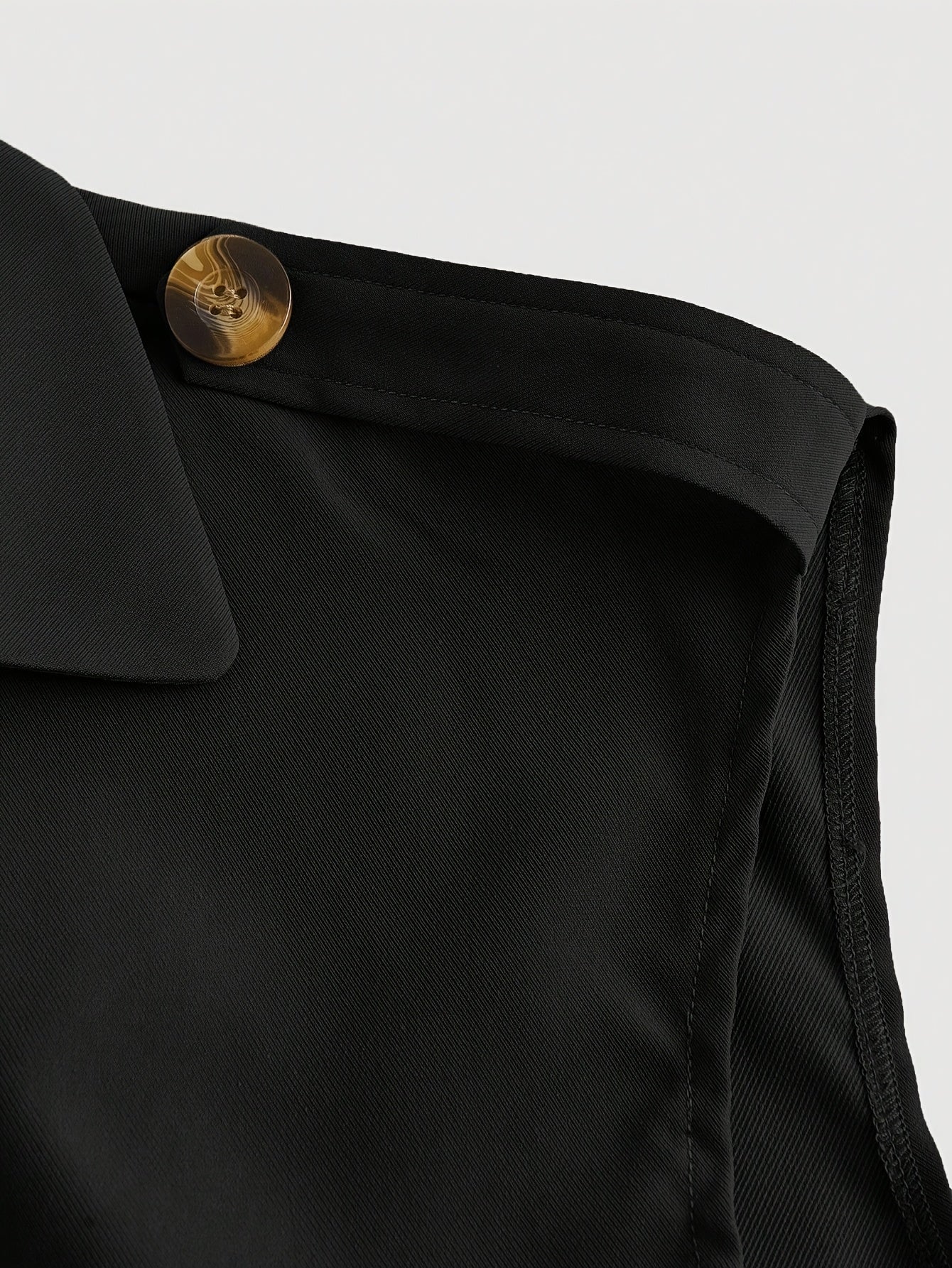 Women's Elegant Short-Sleeve Vest with Belt for Spring and Summer – Fashionable Trench Coat Style