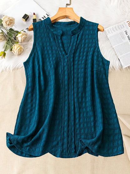 Damen Ärmellose Tunika mit V-Ausschnitt – Eleganter Freizeit-Look für jeden Tag