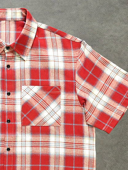 Herren Kurzarm Hemd im modernen Karo-Design – Lässiger Streetstyle für Alltag und Freizeit