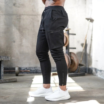 Men's Sporty Cargo Jogging Pants – Training & Leisure Joggers with Pockets, Streetwear Style