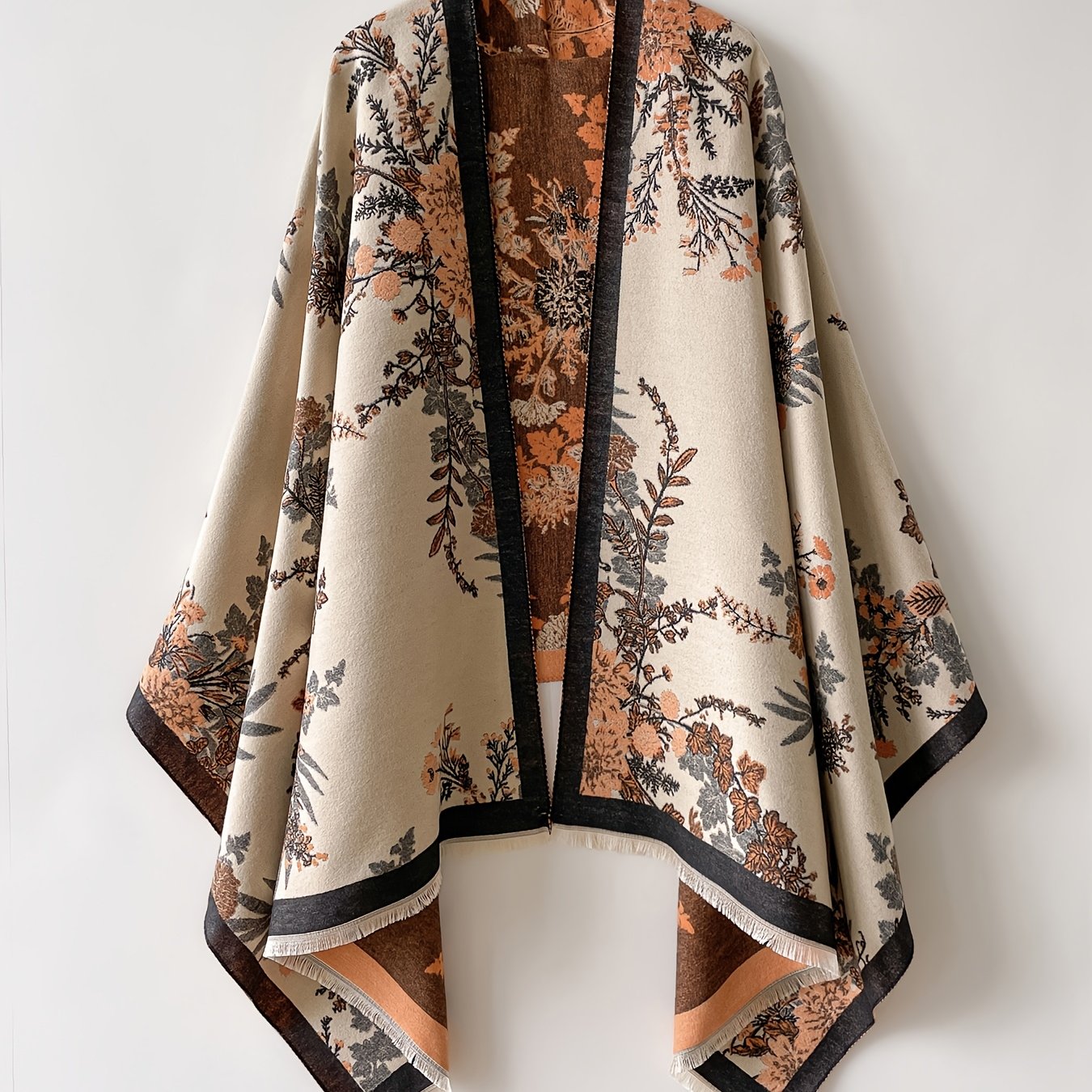 Women's Kimono Cardigan with Floral Pattern – Elegant Boho Style for Every Occasion