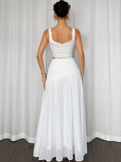 Women's Maxi Beach Skirt in Boho Style – Elegant Summer Skirt for Vacation and Beach