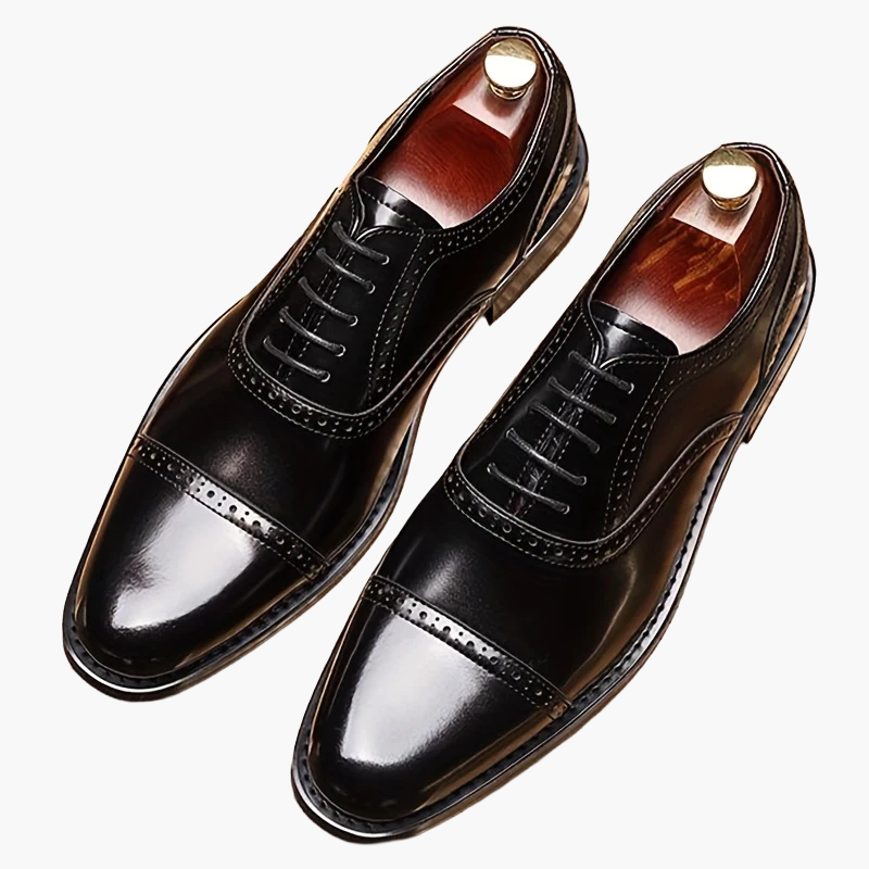 Herren Business Oxford Schuhe Eleganter Schnürer für Büro & Alltag