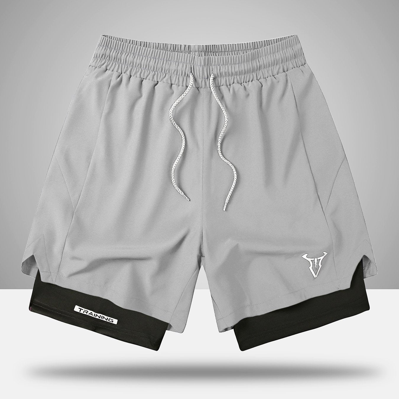 Herren Trainingsshorts Sport Fitness mit elastischem Bund und Kordelzug
