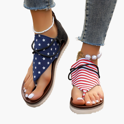 Women's Toe Separator Sandals with Leopard Print – Fashionable Summer Shoes for Leisure and Vacation