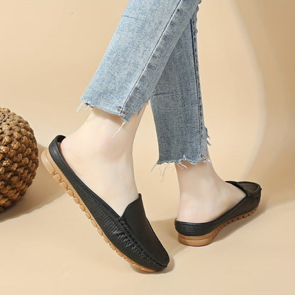 Damen Mokassins Preppy Stil Penny-Loafer Bequem Alltagsschuhe