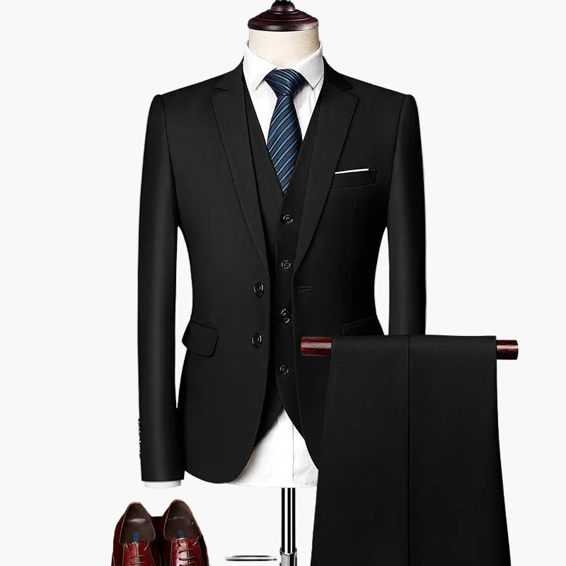 Men's 3-piece Suit Set – Modern Slim Fit for Wedding & Business
