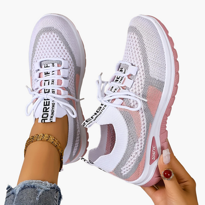 Damen Sneaker Freizeit Sportliche Laufschuhe Atmungsaktiv Komfortabel