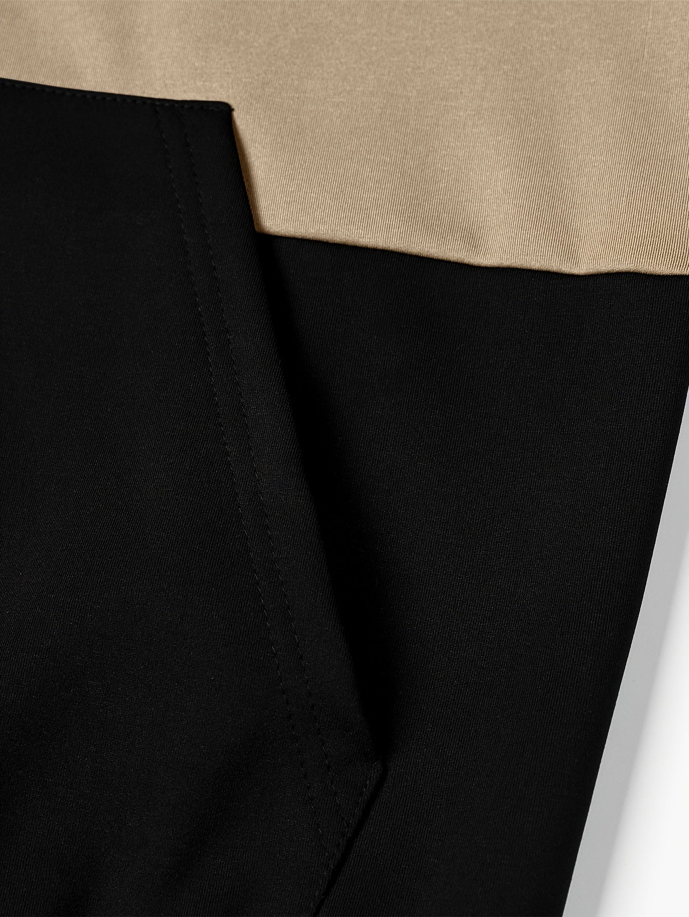 Men's zip-up hoodie jacket with color-block design