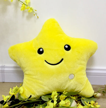 Glowing Plush Star Pillow – Children & Adults, Decorative Night Light, Gift Idea