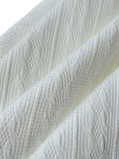 Women's white winter jacket with faux fur trim