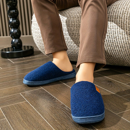 Unisex Warm Plush-Lined Slippers with Non-Slip Soles – Various Colors