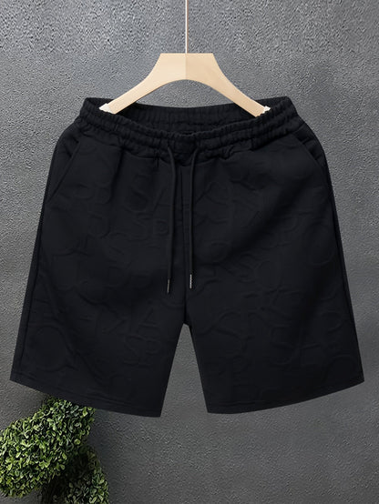 Herren Freizeitshorts mit Prägung – Moderne Geometrische Muster, Sportlich & Stilvoll