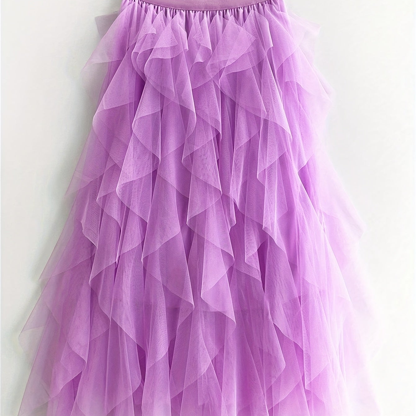 Women's Maxi Skirt with Ruffle Layers – Elegant Tulle Skirt for Formal Occasions