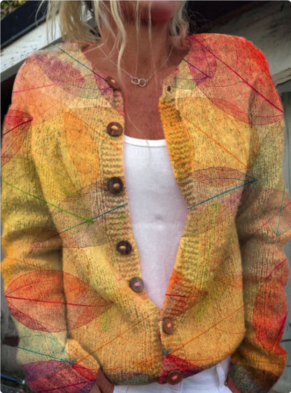 Dawn – Strickjacke mit 3D-Druck für Damen