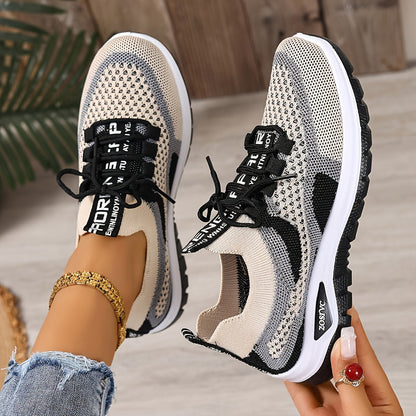 Damen Sneaker Freizeit Sportliche Laufschuhe Atmungsaktiv Komfortabel