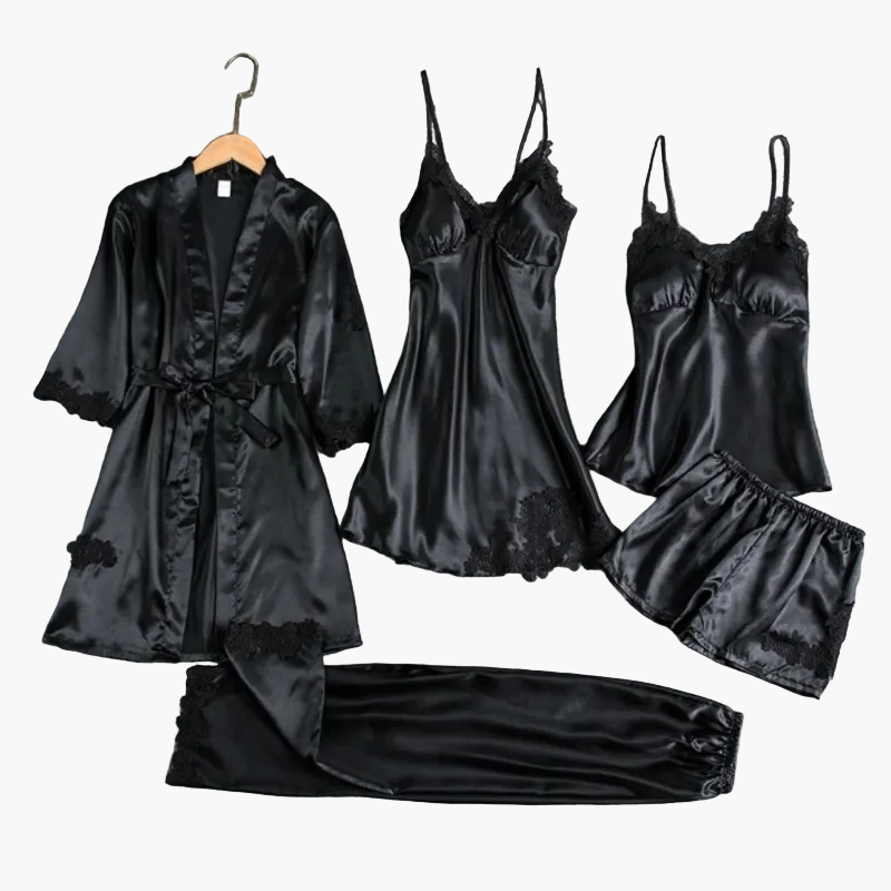 Women's Nightwear Set 5-piece – Elegant Pajama and Home Clothing Set for Stylish Evenings