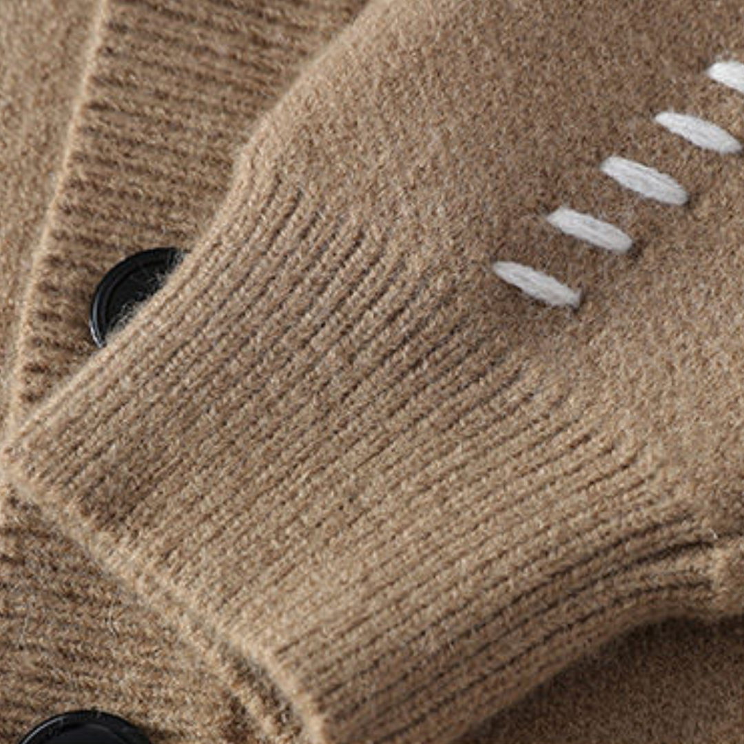 Men's knit cardigan with button placket and modern design – Comfortable casual and office look