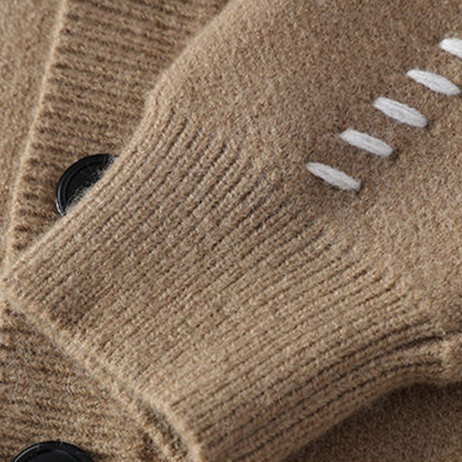 Men's knit cardigan with button placket and modern design – Comfortable casual and office look