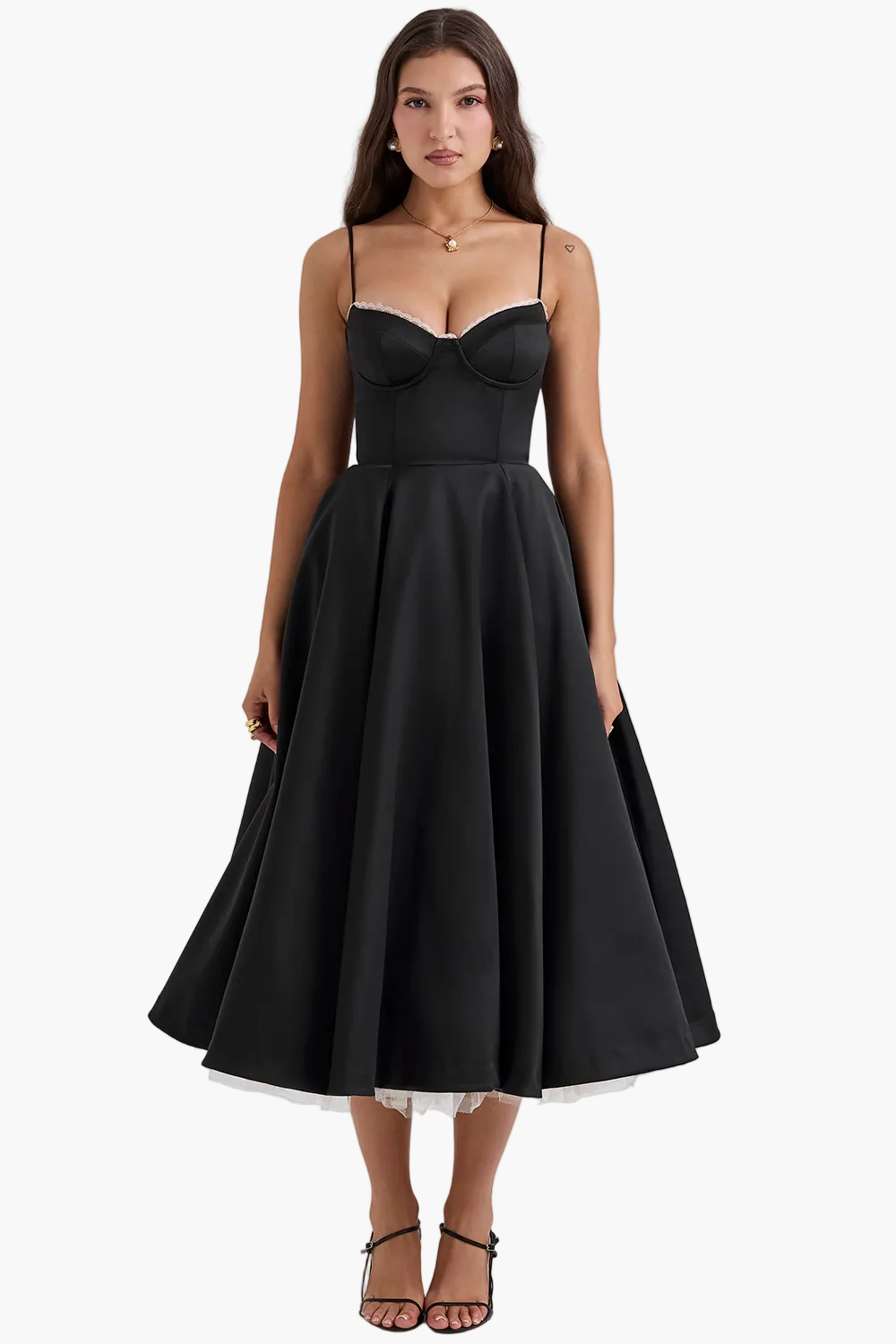 Women's Festive Strapless Dress in Vintage Style for Special Occasions and Evening Events