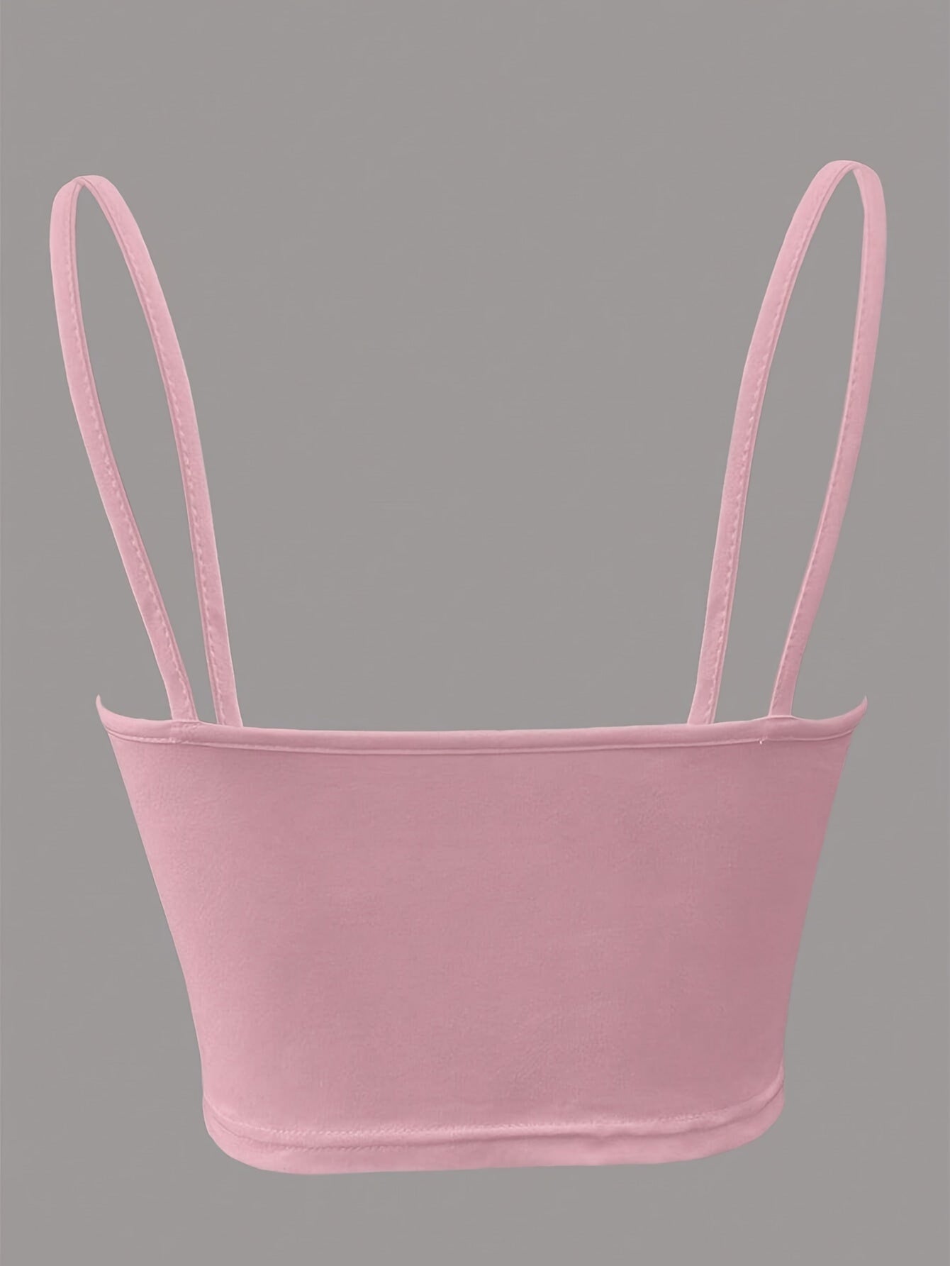 Women's Crop Top with Cut-Out and Front Bow – Fashionable Spaghetti Strap Top for Everyday and Going Out