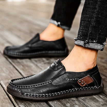 Men's Vintage-Style Moccasins – Comfortable Casual Shoes for Everyday and Office Use