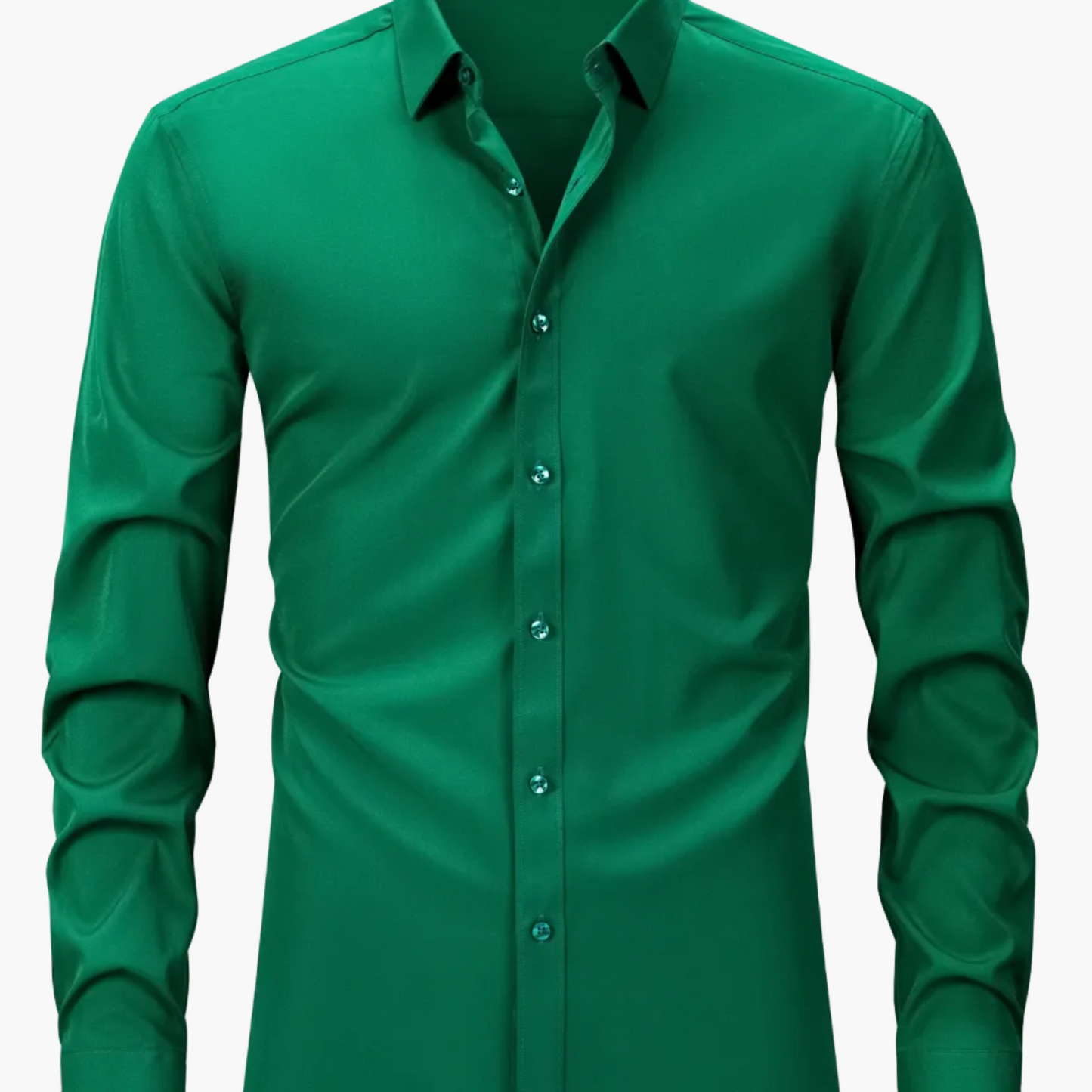 Men's Business-Casual Shirt Slim Fit Long Sleeve Modern Style