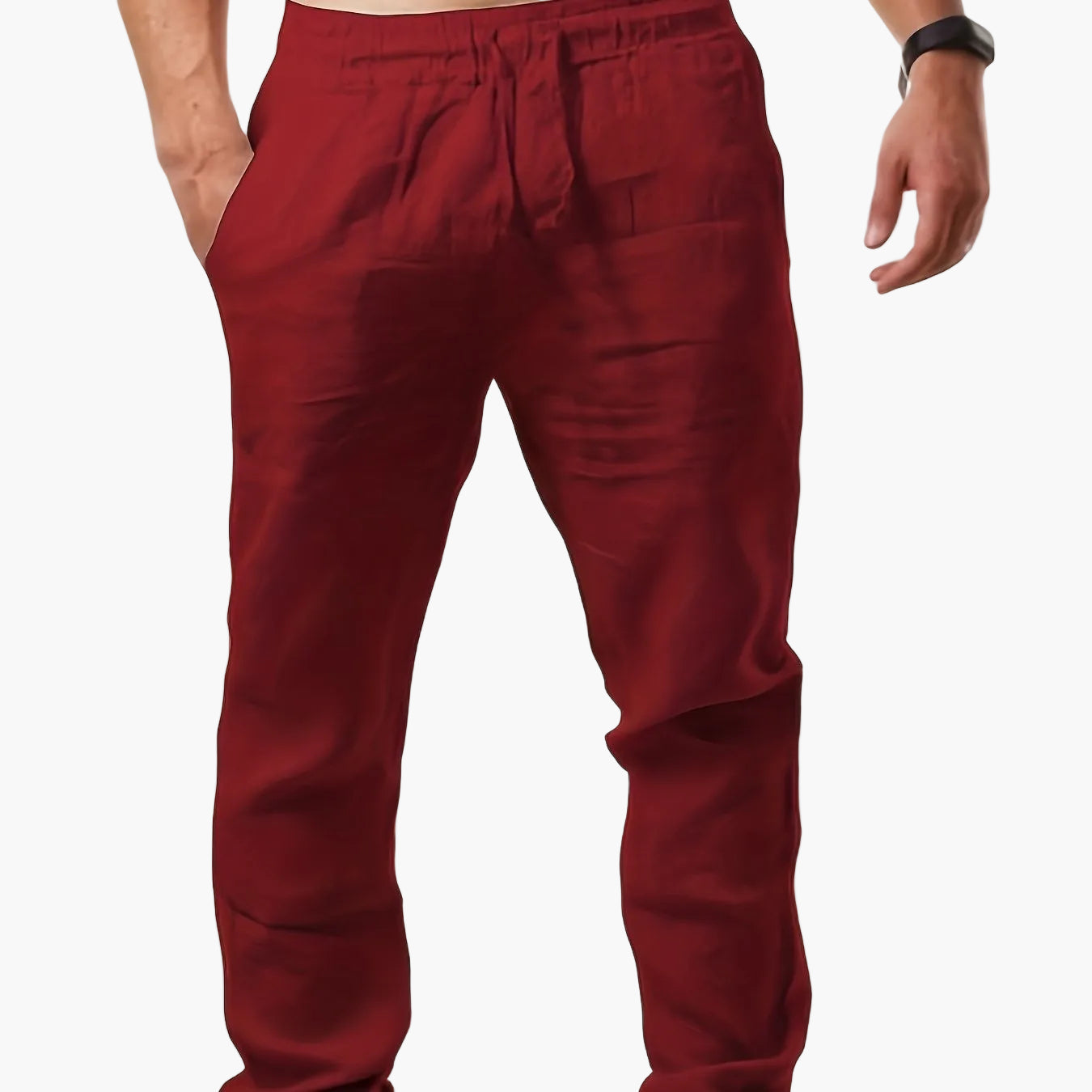 Men's casual pants with straight cut – summer style for everyday and vacation