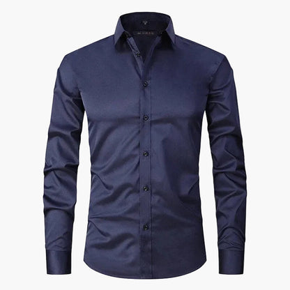 Men's Slim Fit Business Long-Sleeve Shirt – Modern Shirt for Office & Leisure