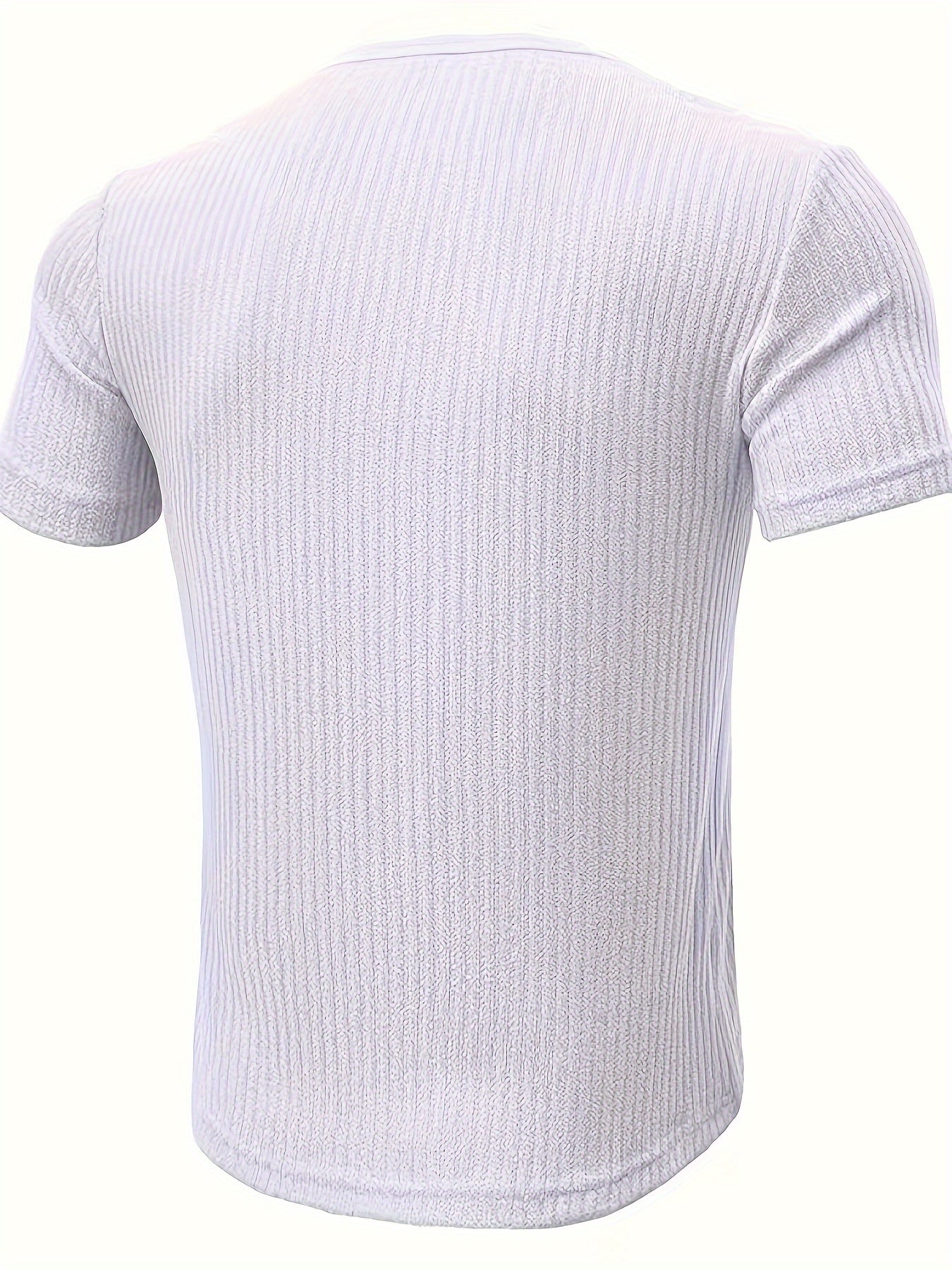 Herren Henley T-Shirt mit Knopfleiste und Streifen – Freizeit Kurzarmshirt für Alltag & Freizeit