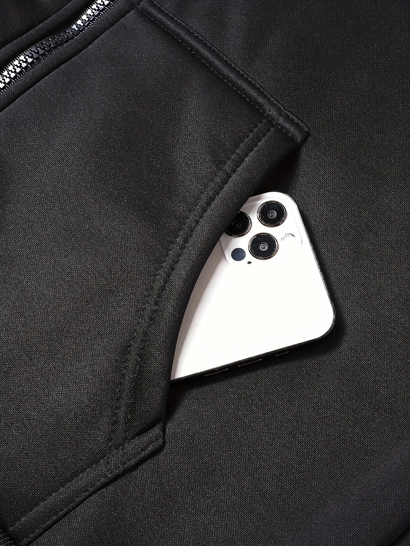 Unisex Trainingsanzug mit Kapuzenjacke und Balaclava-Design, Cargohose