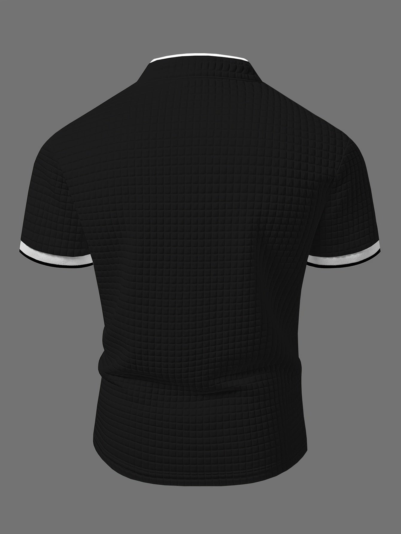Men's Polo Shirt Modern Casual with Stand-up Collar and Button Placket – Stylish Casual Shirt