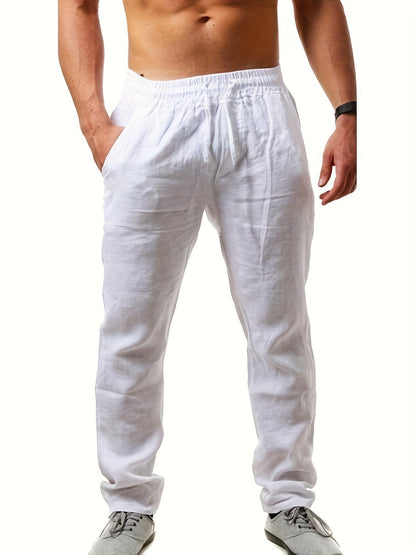 Men's casual pants with straight cut – summer style for everyday and vacation