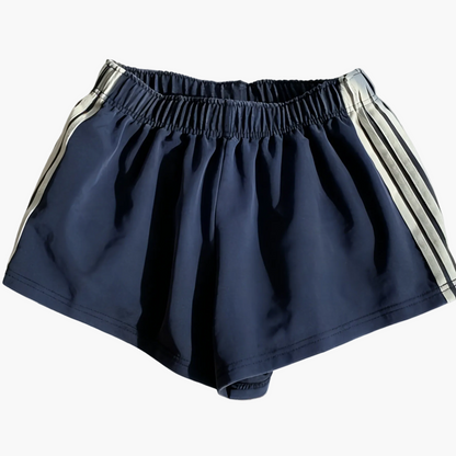 Women's Sport Shorts with Stripes – Casual Running Shorts for Leisure and Fitness