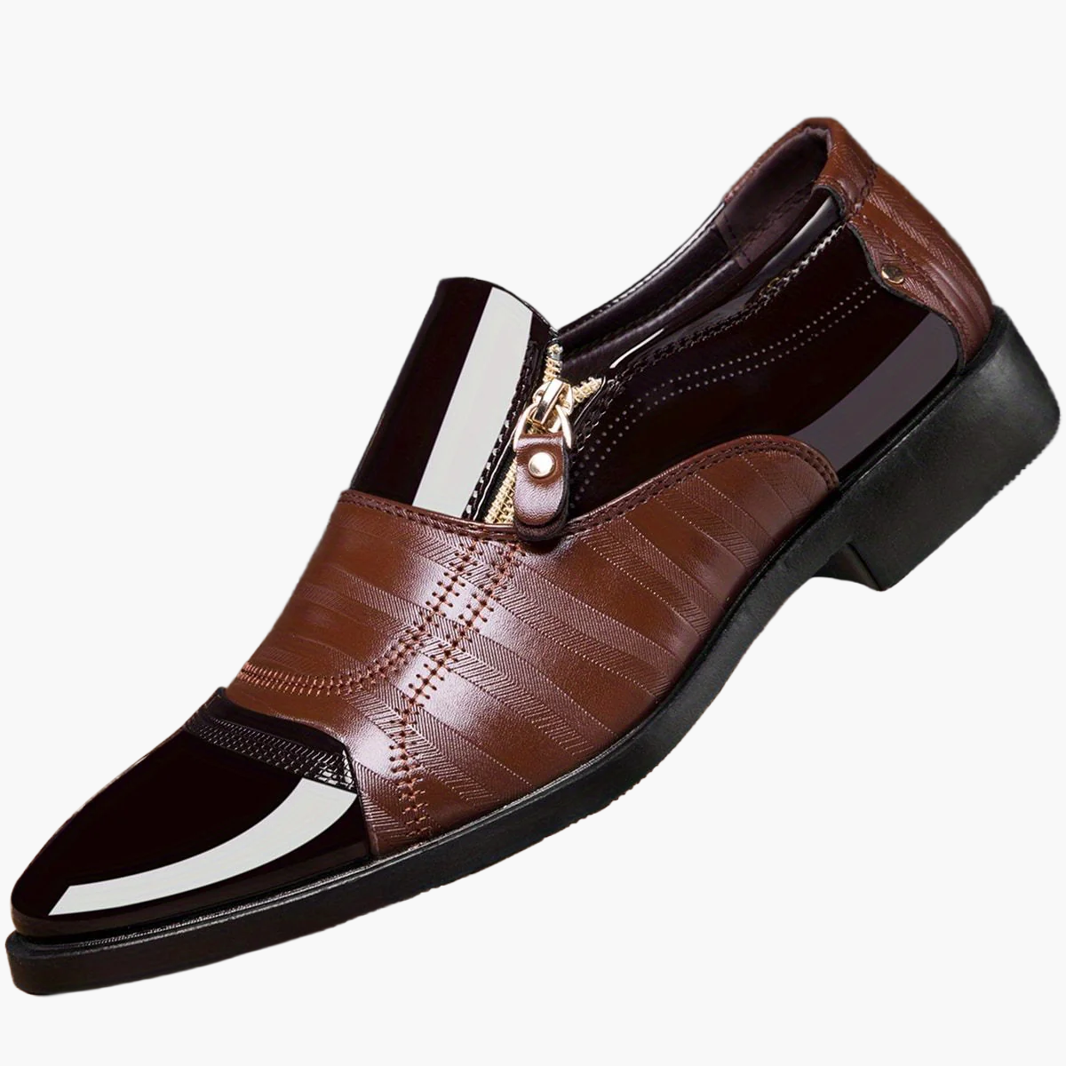 Herren Business-Slipper Elegant mit Reißverschluss – Klassische Anzugschuhe für Büro & festliche Anlässe