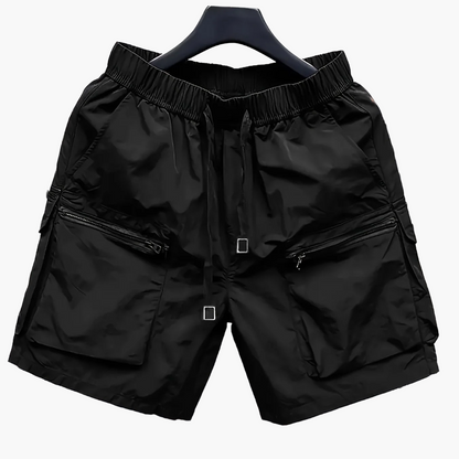 Men's Cargo Shorts with Large Pockets and Zipper – Casual Style for Everyday and Leisure
