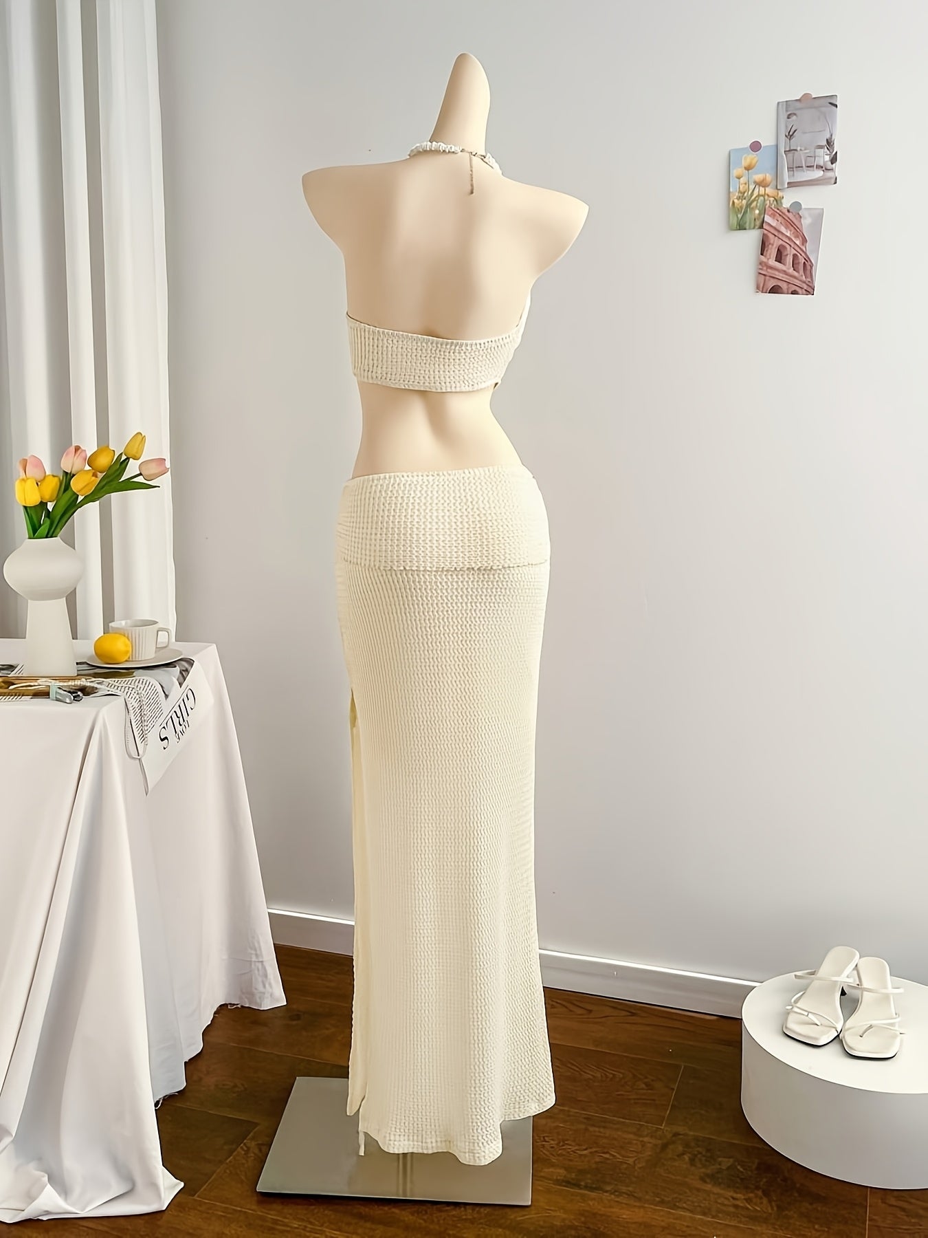 Women's Maxi Cut-Out Beach Dress for Special Occasions and Vacation
